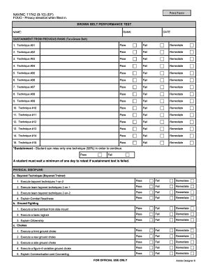 usmc mcmap test out sheet